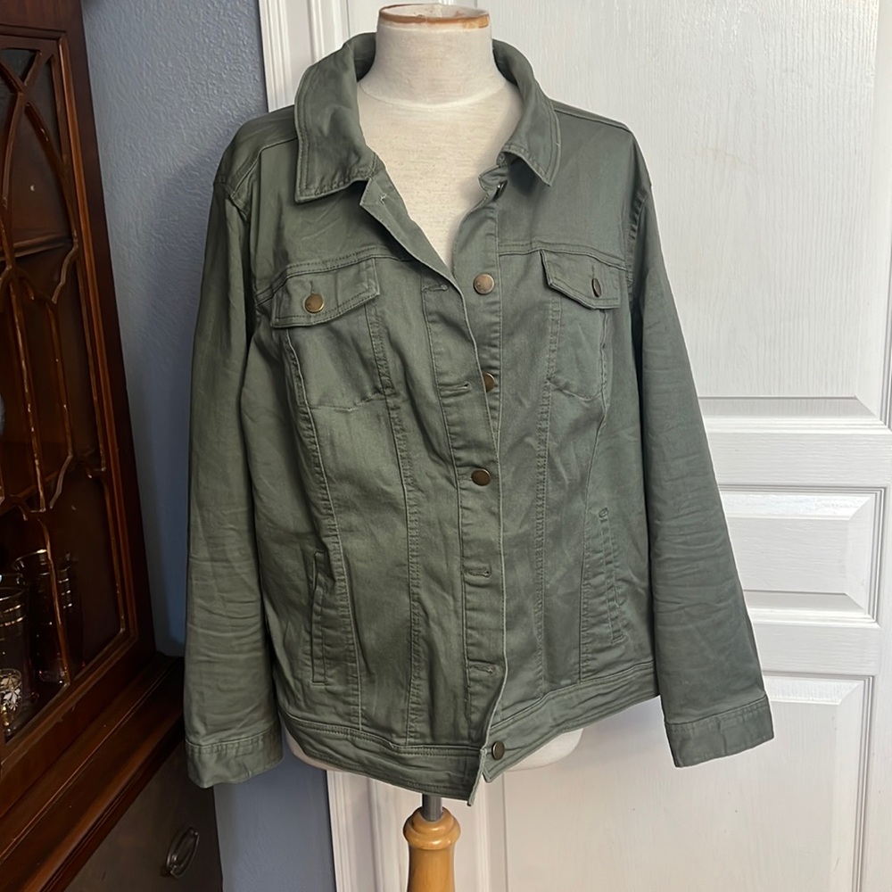 Westport sz 2X green jacket